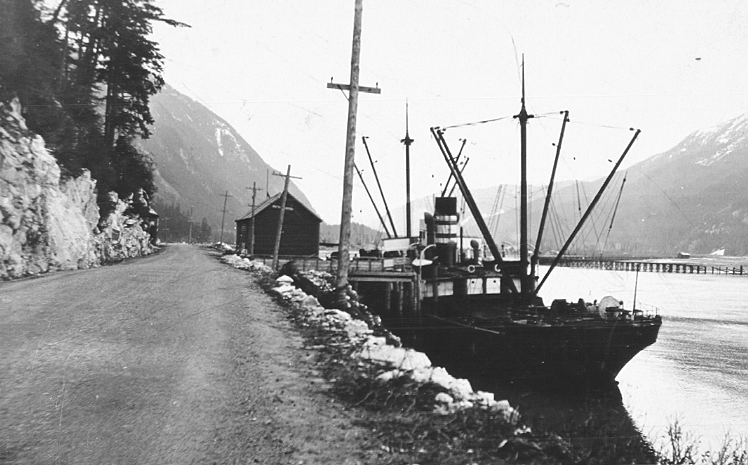 Freight Boat Docked at Crawford's Dock