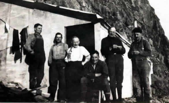 Miners Shack with local miners