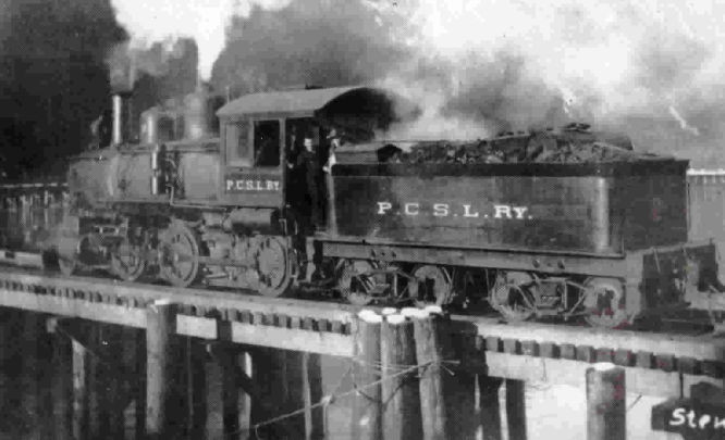  The Shortline Railway would haul the ore from various mines to the dock on the Stewart waterfront.